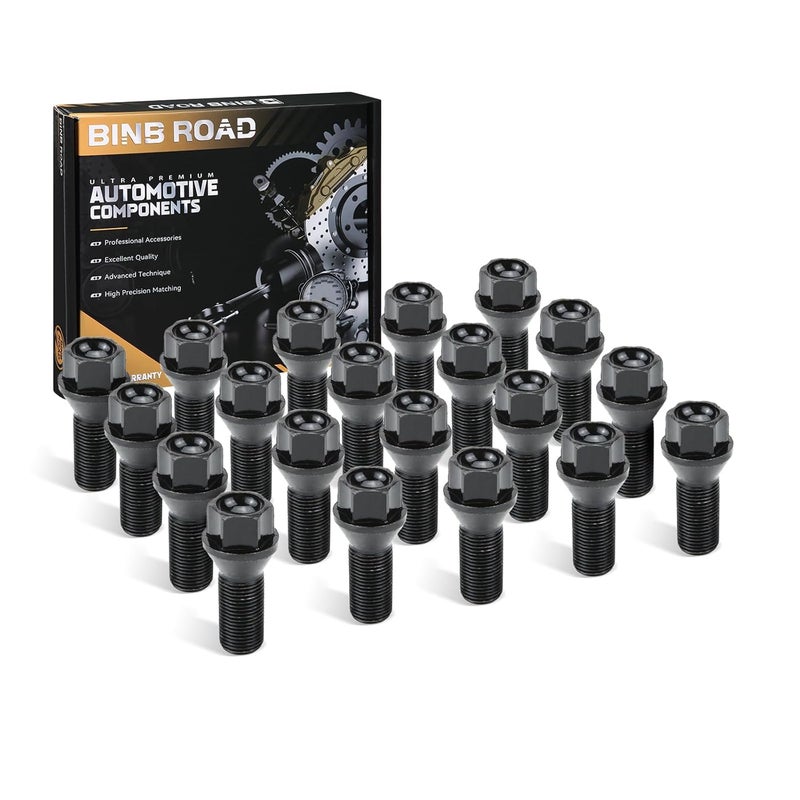 BINB ROAD 36136781151 Wheel Lug Bolt Nuts M14x1.25 Compatible with BMW MINI 328ix 428i 528i 535i 640i 740i X1 X2X3 X4 X5 X6,20Pcs - Image 1